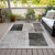9' X 12' Ivory And Black Geometric Washable Indoor Outdoor Area Rug - Ivory, Black