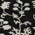 8' Black Ivory And Gray Round Floral Washable Indoor Outdoor Area Rug