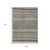 9' X 12' Taupe And Brown Striped Washable Indoor Outdoor Area Rug - Taupe, Brown