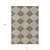10' X 14' Chocolate And Beige Floral Washable Indoor Outdoor Area Rug