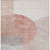 8' X 10' Copper Red And Gray Geometric Washable Indoor Outdoor Area Rug