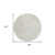 8' Ivory And Gray Round Geometric Washable Indoor Outdoor Area Rug - Ivory, Gray