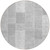 8' Silver Gray And Graphite Round Patchwork Washable Indoor Outdoor Area Rug