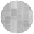 8' Silver Gray And Graphite Round Patchwork Washable Indoor Outdoor Area Rug