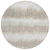 8' Ivory Beige And Taupe Round Striped Washable Indoor Outdoor Area Rug