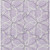 10' X 14' Lavender And Ivory Geometric Washable Indoor Outdoor Area Rug