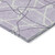 10' X 14' Lavender And Ivory Geometric Washable Indoor Outdoor Area Rug