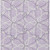 10' X 14' Lavender And Ivory Geometric Washable Indoor Outdoor Area Rug Modern Style - Lavender, Ivory Color