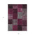 8' X 10' Merlot Burgundy And Gray Patchwork Washable Indoor Outdoor Area Rug
