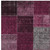 8' X 10' Merlot Burgundy And Gray Patchwork Washable Indoor Outdoor Area Rug