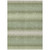 9' X 12' Artichoke Green And Light Green Striped Washable Indoor Outdoor Area Rug