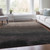 9' X 12' Black And Silver Ombre Washable Indoor Outdoor Area Rug