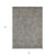 8' X 10' Gray And Silver Southwestern Washable Indoor Outdoor Area Rug
