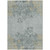 8' X 10' Gray Charcoal And Gold Floral Washable Indoor Outdoor Area Rug