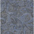 8' X 10' Charcoal Gray And Blue Paisley Washable Indoor Outdoor Area Rug