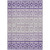10' X 14' Purple Lavender And Ivory Geometric Washable Indoor Outdoor Area Rug