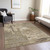 10' X 14' Brown And Beige Abstract Washable Indoor Outdoor Area Rug Transitional Style - Brown, Beige Color