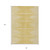 8' X 10' Gold And Ivory Abstract Washable Indoor Outdoor Area Rug