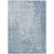 8' X 10' Sky Blue Abstract Washable Indoor Outdoor Area Rug