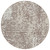 8' Taupe And Ivory Round Abstract Washable Indoor Outdoor Area Rug Transitional Style - Taupe, Ivory Color
