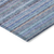 10' X 14' Sky Blue And Navy Blue Striped Washable Indoor Outdoor Area Rug