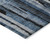 10' X 14' Blue Black And Gray Striped Washable Indoor Outdoor Area Rug - Blue, Black, Gray