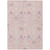 9' X 12' Pink Purple And Gray Oriental Washable Indoor Outdoor Area Rug