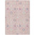 9' X 12' Pink Purple And Gray Oriental Washable Indoor Outdoor Area Rug