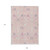 9' X 12' Pink Purple And Gray Oriental Washable Indoor Outdoor Area Rug
