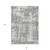 8' X 10' Gray And Ivory Abstract Washable Indoor Outdoor Area Rug Transitional Style - Gray, Ivory Color