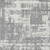 8' X 10' Gray And Ivory Abstract Washable Indoor Outdoor Area Rug Transitional Style - Gray, Ivory Color