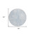8' Denim Blue Ivory And Gray Round Geometric Washable Indoor Outdoor Area Rug
