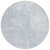 8' Denim Blue Ivory And Gray Round Geometric Washable Indoor Outdoor Area Rug