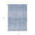 8' X 10' Denim Blue And Blue Abstract Washable Indoor Outdoor Area Rug