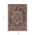 8' X 10' Charcoal Medallion Washable Indoor Outdoor Area Rug