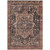 8' X 10' Charcoal Medallion Washable Indoor Outdoor Area Rug