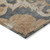 8' X 10' Terra Cotta And Charcoal Damask Washable Indoor Outdoor Area Rug - Terra Cotta, Charcoal