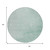 8' Mint Green And Silver Round Abstract Washable Indoor Outdoor Area Rug