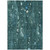 10' X 14' Teal Blue And Ivory Abstract Washable Indoor Outdoor Area Rug - Teal Blue, Ivory