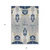 8' X 10' Navy Blue Ivory And Gray Ikat Washable Indoor Outdoor Area Rug