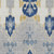 8' X 10' Navy Blue Ivory And Gray Ikat Washable Indoor Outdoor Area Rug
