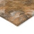 8' X 10' Orange Copper And Terra Cotta Abstract Washable Indoor Outdoor Area Rug