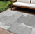 10' X 14' Linen And Gray Abstract Washable Indoor Outdoor Area Rug