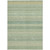 10' X 14' Artichoke Green Striped Washable Non Skid Indoor Outdoor Area Rug