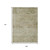 9' X 12' Sage And Beige Abstract Washable Indoor Outdoor Area Rug - Sage, Beige