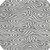 8' Gray And Ivory Round Abstract Washable Indoor Outdoor Area Rug Transitional Style - Gray, Ivory Color