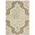 5' X 8' Tan Oriental Stain Resistant Indoor Outdoor Area Rug