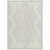 9' X 12' Ivory And Beige Geometric Washable Indoor Outdoor Area Rug Transitional Style - Ivory, Beige Color