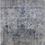 10' X 14' Blue And Gray Floral Washable Indoor Outdoor Area Rug