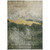 10' X 14' Fern Green Gold And Gray Abstract Washable Indoor Outdoor Area Rug
